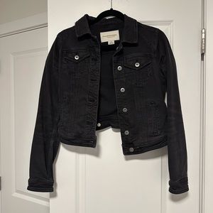 Anthropologie Black Denim Jacket